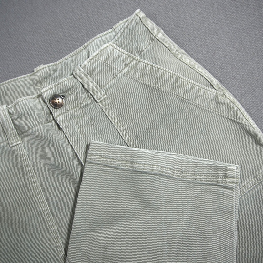 Faherty Organic Stretch Canvas Utility Women Baker Pants 25x26 Retro Coastal